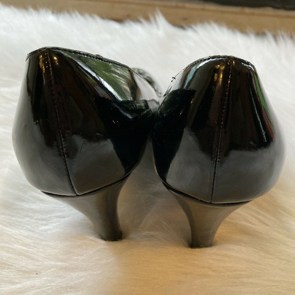 Olsenboye Heels Sz 9 Pumps Shiny Black Career Shoes Business Work Patent Womens - Picture 5 of 8